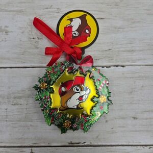 Buc-ee's Ornament Christmas Wreath Beaver Mascot Holiday‎ Decoration Bucees